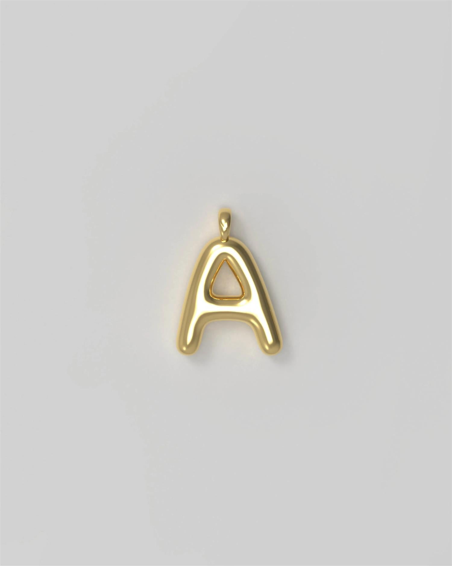 Smykker | Letter Charm Small Plated